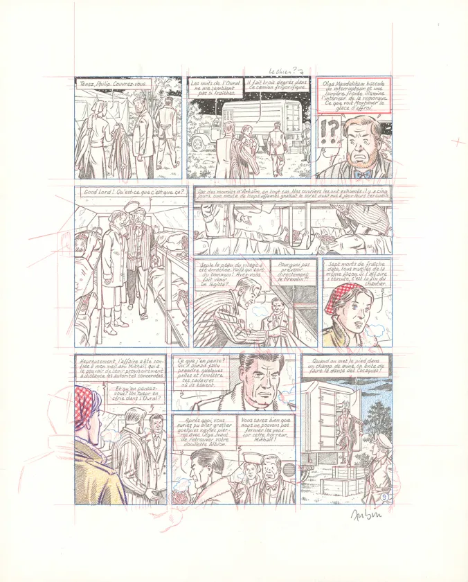 Sketch, Blake et Mortimer, Huit heures à Berlin (T.29), Antoine Aubin