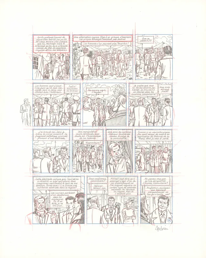Crayonné, Blake et Mortimer, Huit heures à Berlin (T.29), Antoine Aubin
