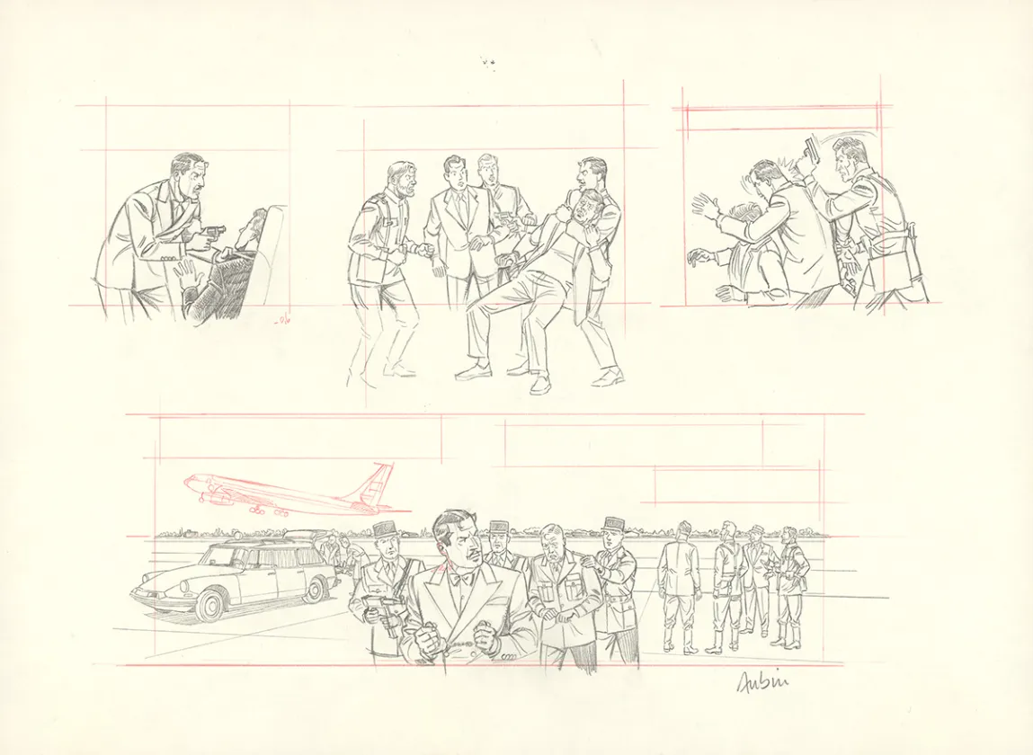 Crayonné, Blake et Mortimer, Huit heures à Berlin (T.29), Antoine Aubin
