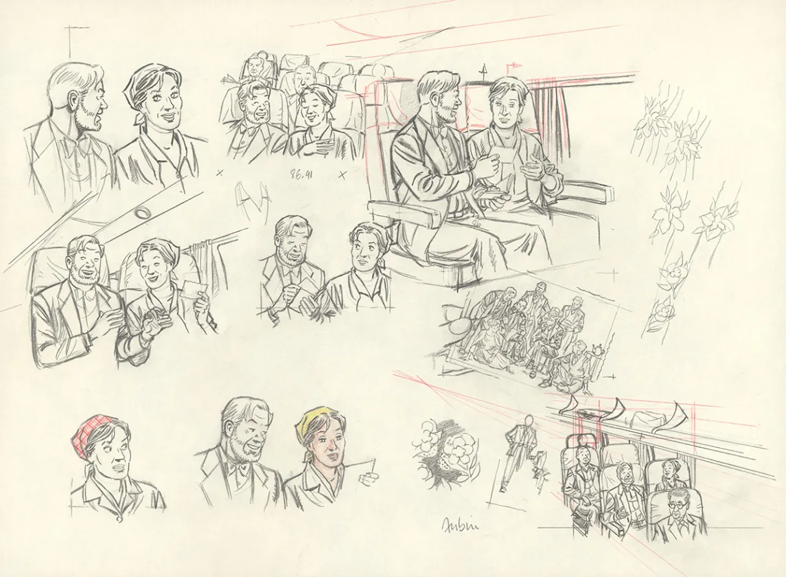 Crayonné, Blake et Mortimer, Huit heures à Berlin (T.29), Antoine Aubin