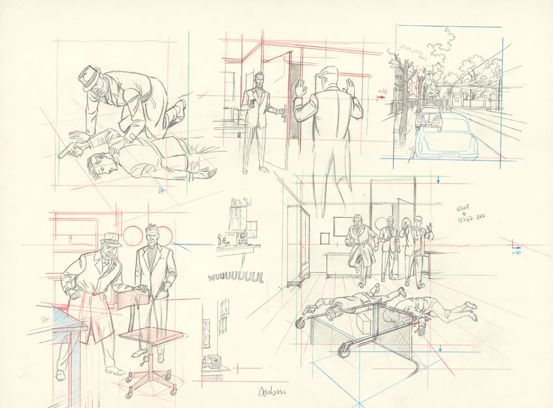 Crayonné, Blake et Mortimer, Huit heures à Berlin (T.29), Antoine Aubin