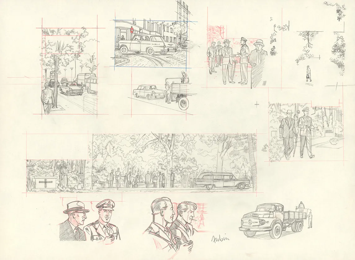 Crayonné, Blake et Mortimer, Huit heures à Berlin (T.29), Antoine Aubin