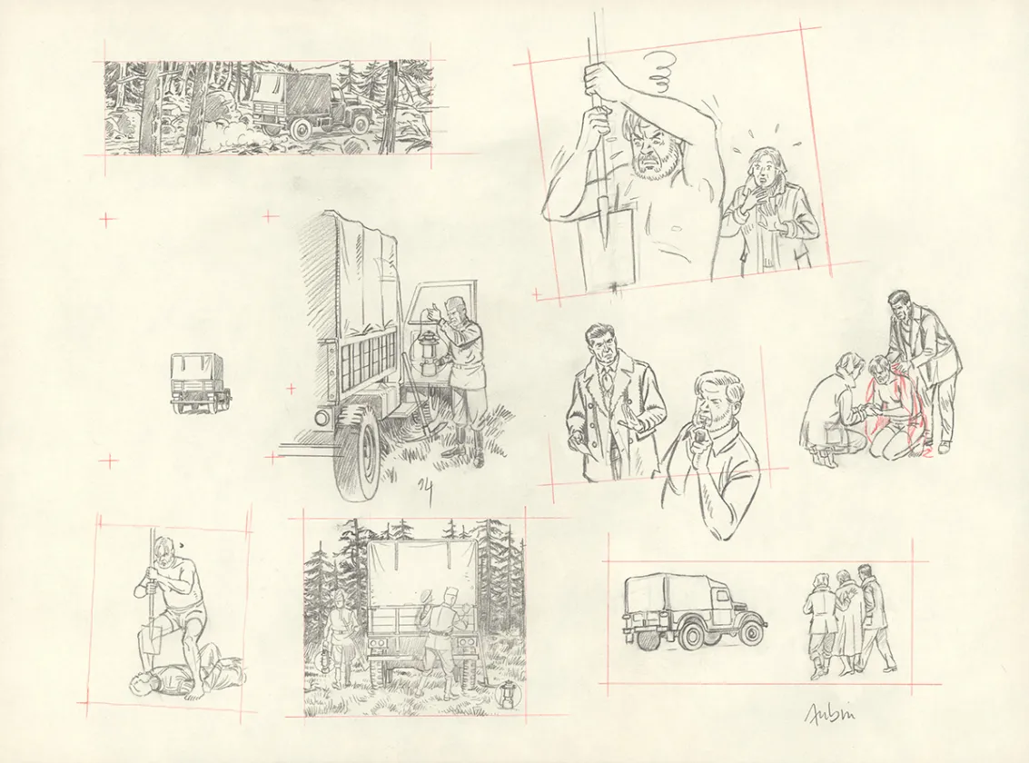Crayonné, Blake et Mortimer, Huit heures à Berlin (T.29), Antoine Aubin
