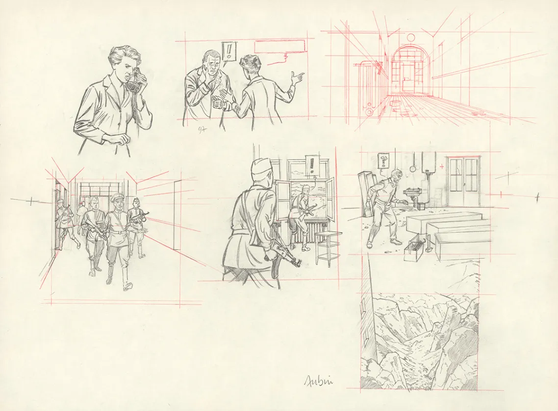 Crayonné, Blake et Mortimer, Huit heures à Berlin (T.29), Antoine Aubin