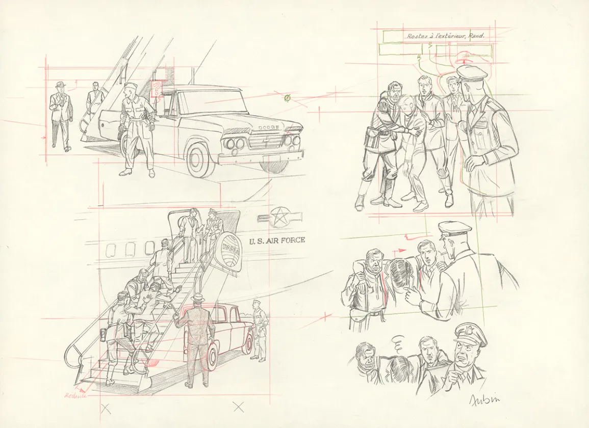 Crayonné, Blake et Mortimer, Huit heures à Berlin (T.29), Antoine Aubin