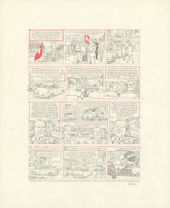 Crayonné, Blake et Mortimer, Huit heures à Berlin (T.29), Antoine Aubin