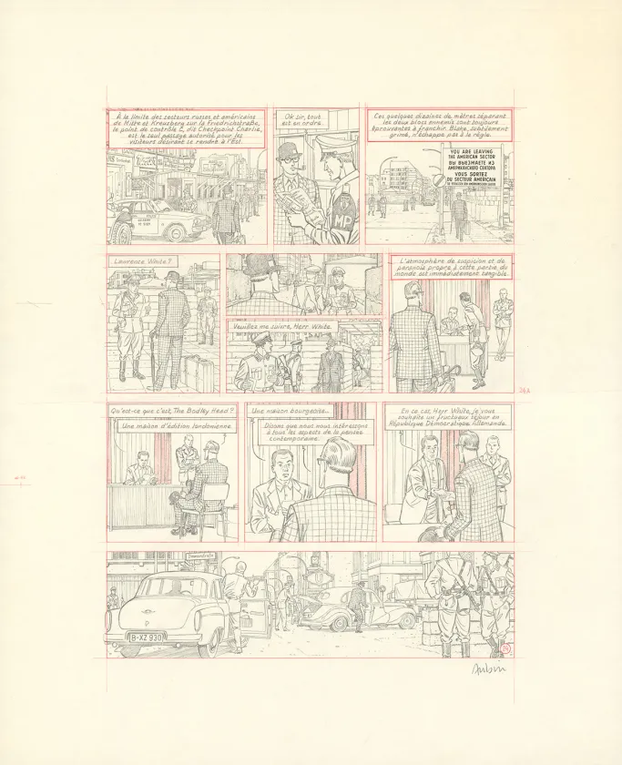Crayonné, Blake et Mortimer, Huit heures à Berlin (T.29), Antoine Aubin