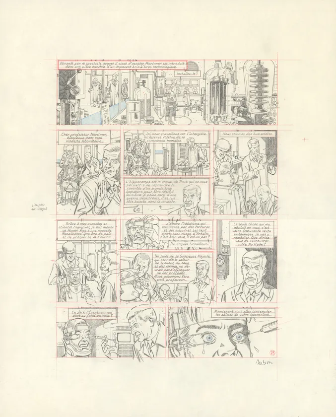 Sketch, Blake et Mortimer, Huit heures à Berlin (T.29), Antoine Aubin
