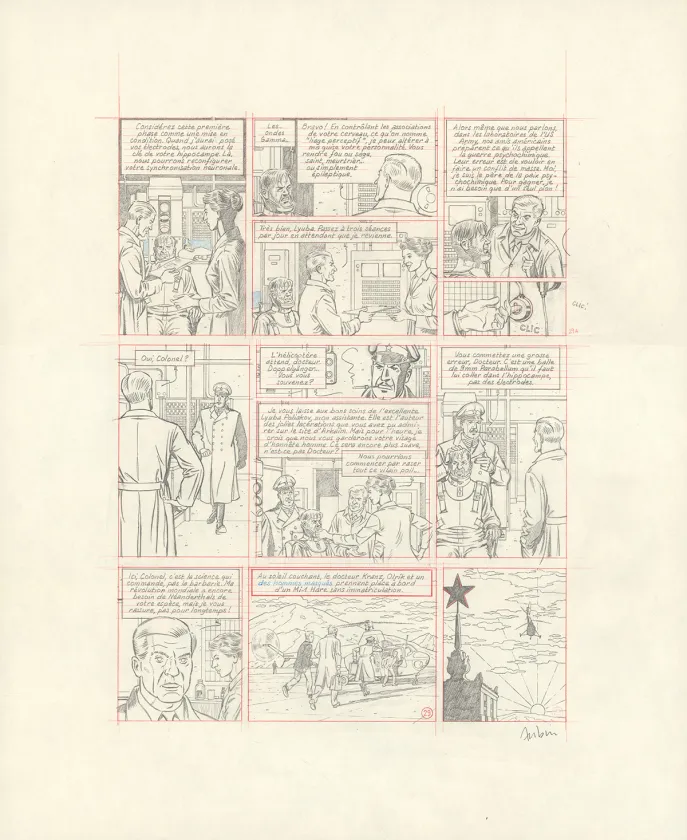Sketch, Blake et Mortimer, Huit heures à Berlin (T.29), Antoine Aubin