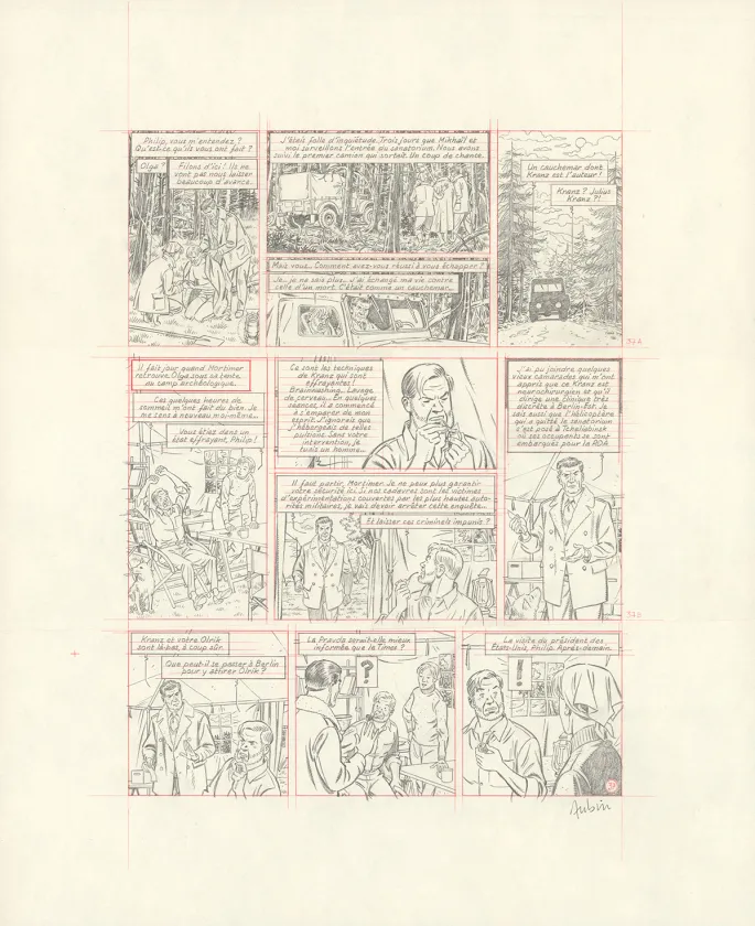 Crayonné, Blake et Mortimer, Huit heures à Berlin (T.29), Antoine Aubin