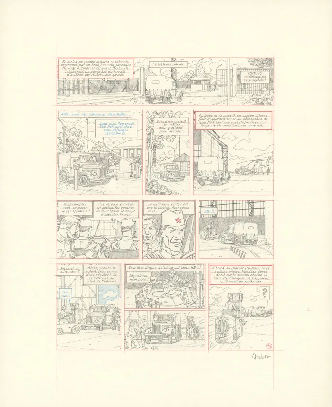 Crayonné, Blake et Mortimer, Huit heures à Berlin (T.29), Antoine Aubin