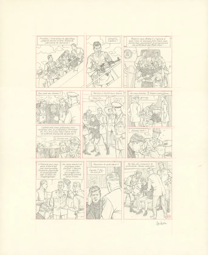 Crayonné, Blake et Mortimer, Huit heures à Berlin (T.29), Antoine Aubin