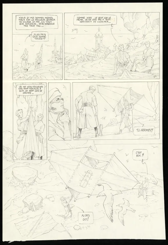 Planche noir et blanc, Sprague (T.1), Olivier Roman