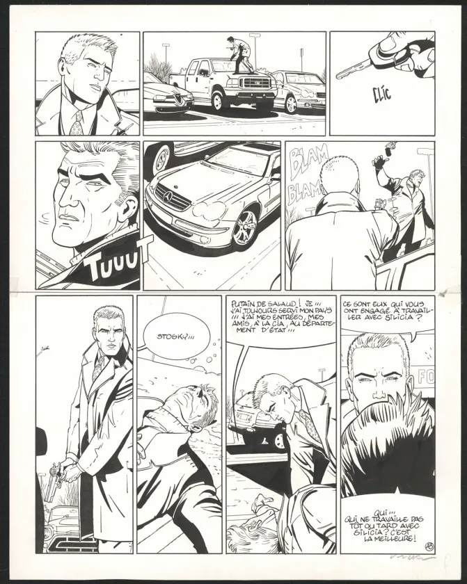 Planche noir et blanc, I.R.$., Silicia Inc. (T.5), Bernard Vrancken