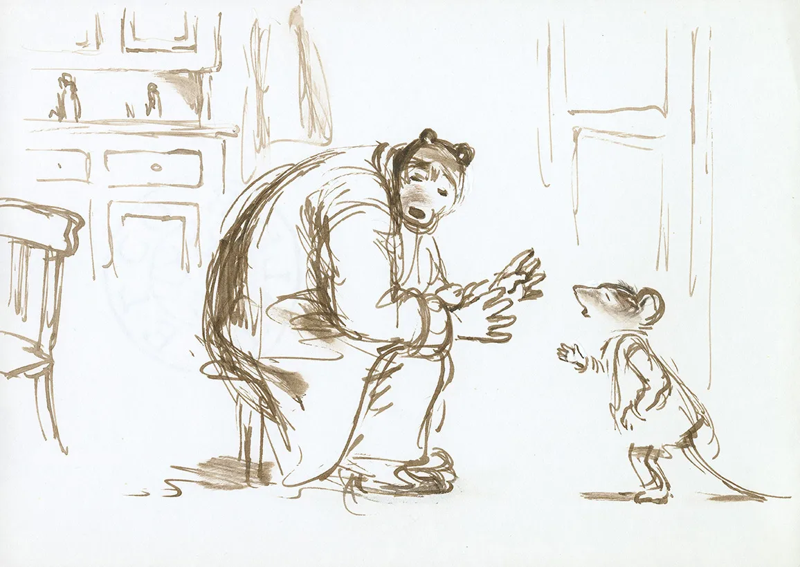 Illustration couleur, Ernest et Célestine, Cet été-là, Gabrielle Vincent
