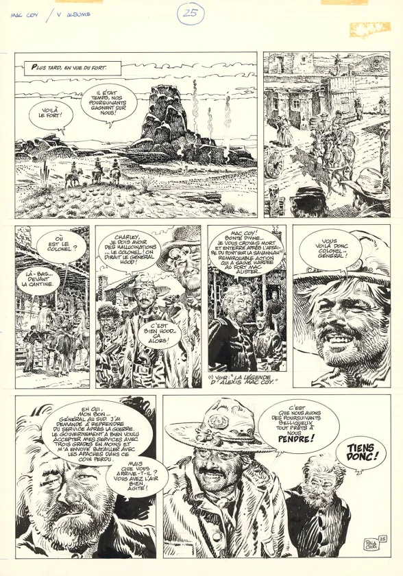 Planche noir et blanc, Mac Coy, Wanted Mac Coy (T.5), Antonio Hernandez Palacios