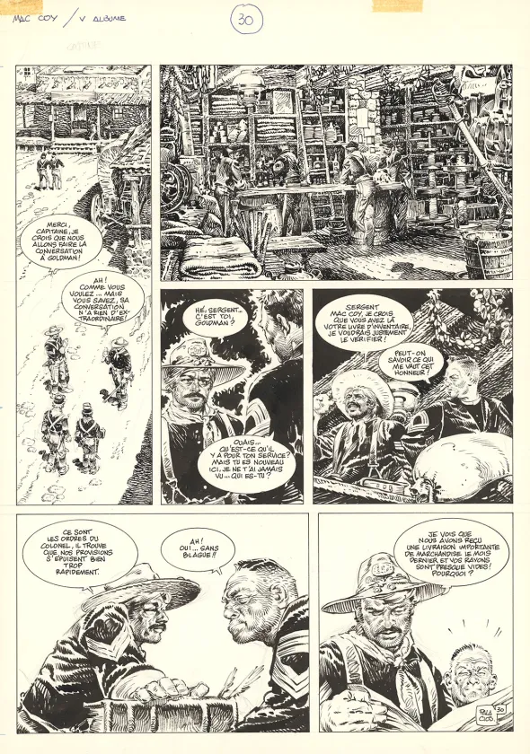 Planche noir et blanc, Mac Coy, Wanted Mac Coy (T.5), Antonio Hernandez Palacios