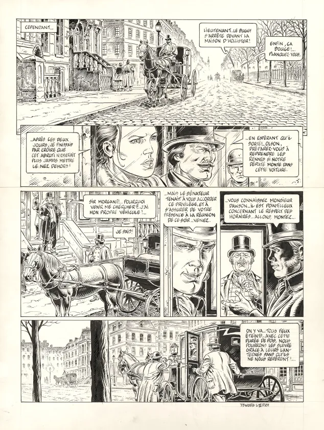 Planche noir et blanc, Lonesome, Les Liens de sang (T.3), Yves Swolfs