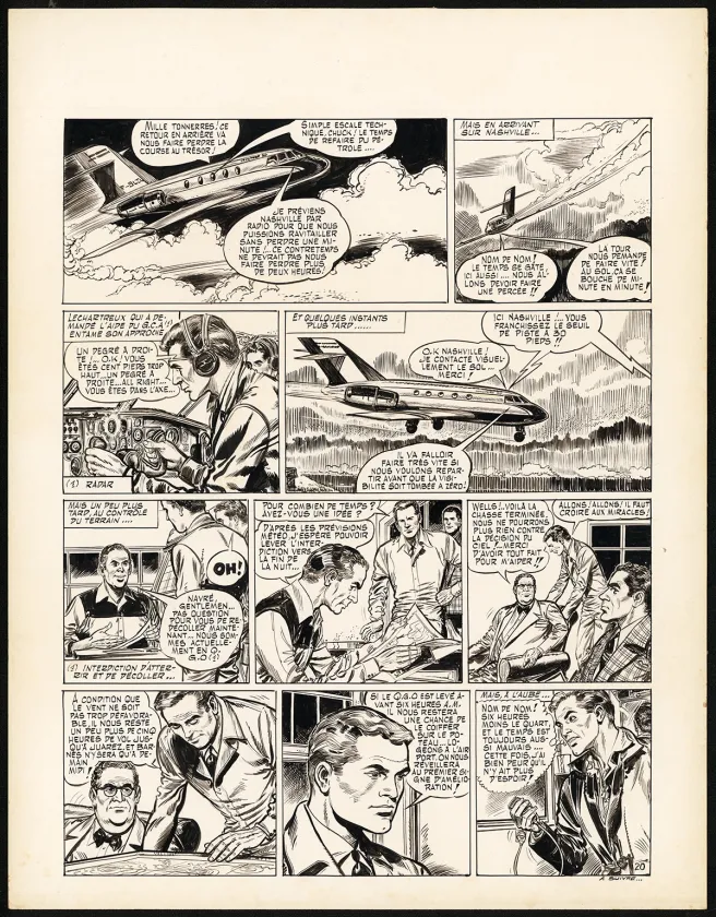 Planche noir et blanc, Claude Pascal