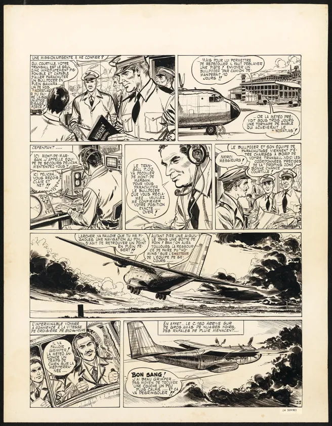 Black and white original page, Claude Pascal