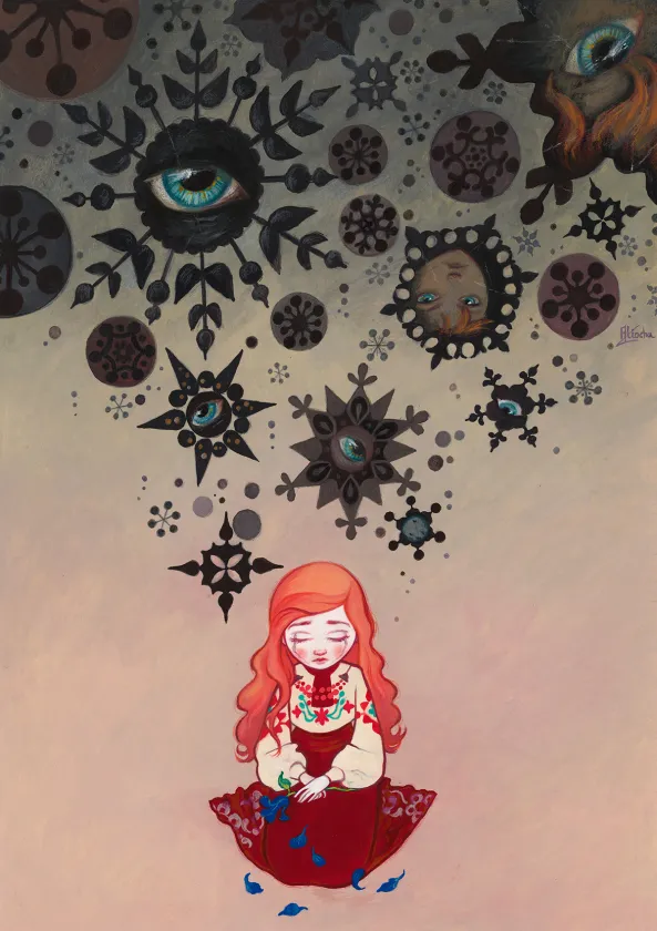 Illustration couleur, La Reine des neiges, Aliocha Gouverneur