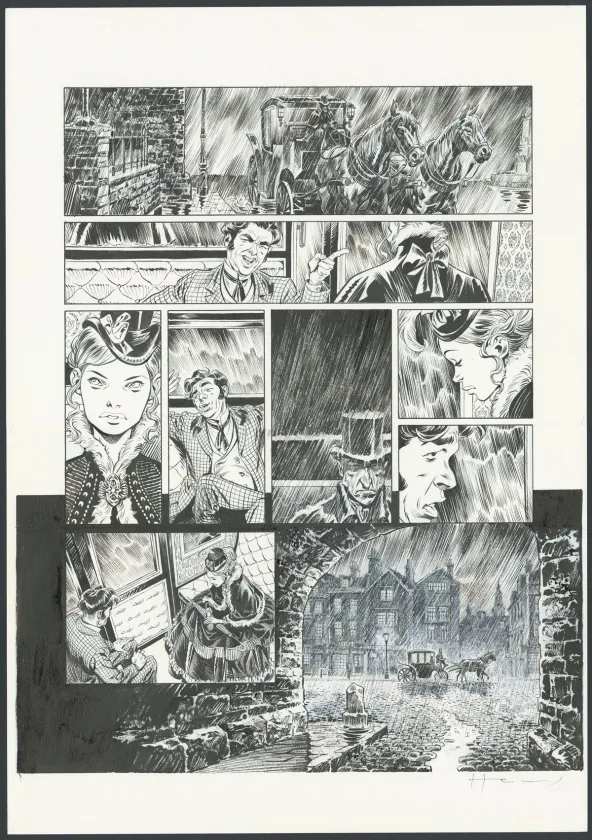 Planche noir et blanc, Shi, Au Commencement était la colère (T.1), Josep Homs