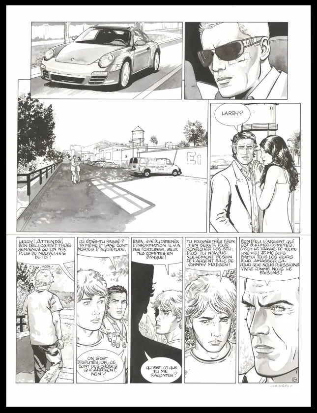 Planche noir et blanc, I.R.$., Le Chemin de Gloria (T.11), Bernard Vrancken