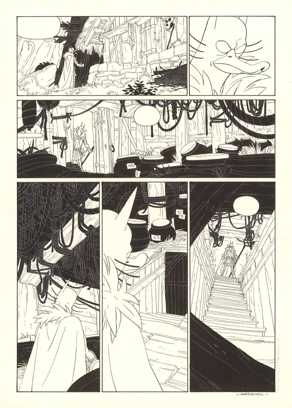 Planche noir et blanc, Donjon Monsters, Un héritage trompeur (T.17), Bertrand Gatignol