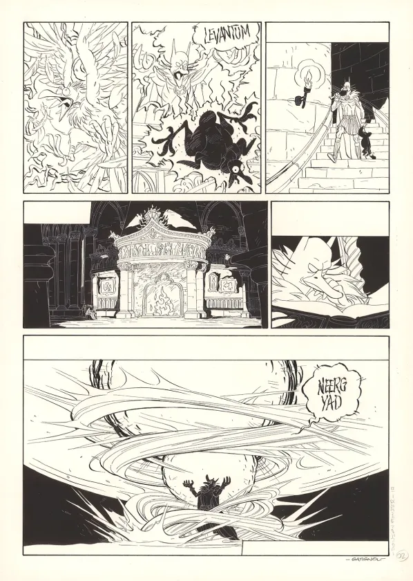 Planche noir et blanc, Donjon Monsters, Un héritage trompeur (T.17), Bertrand Gatignol