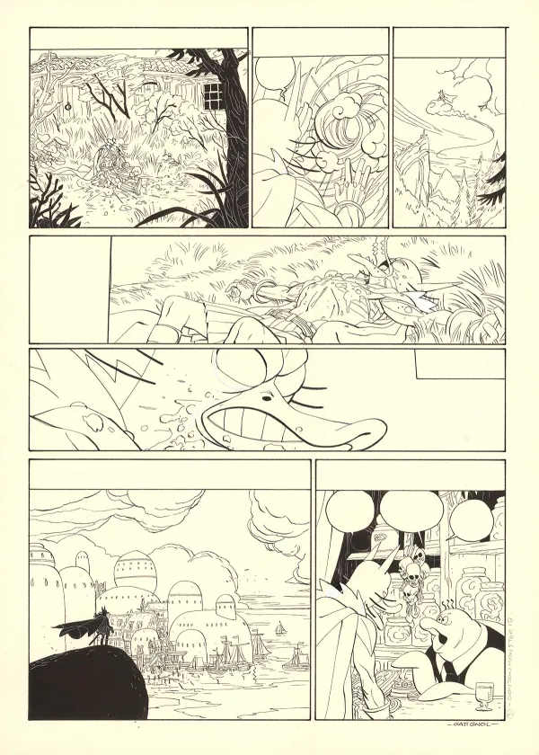 Planche noir et blanc, Donjon Monsters, Un héritage trompeur (T.17), Bertrand Gatignol