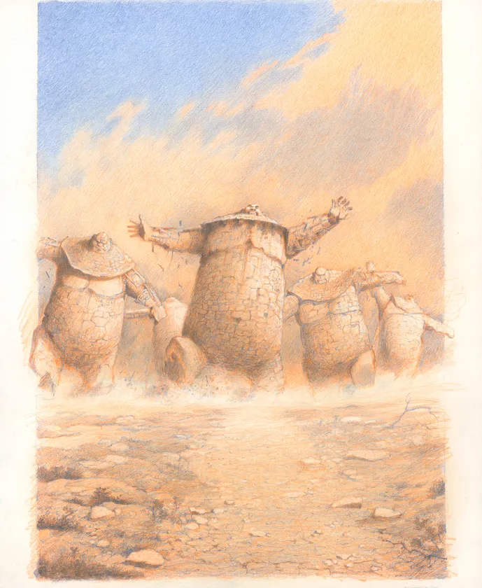 Colored original page, Don Quichotte de la Manche, Paul & Gaëtan Brizzi