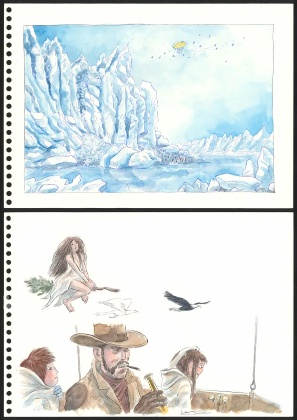 Colored original page, Les Royaumes du Nord, Les Royaumes du Nord - 3 (T.3), Clément Oubrerie