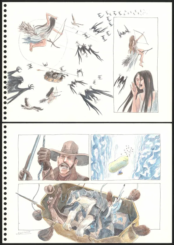 Colored original page, Les Royaumes du Nord, Les Royaumes du Nord - 3 (T.3), Clément Oubrerie