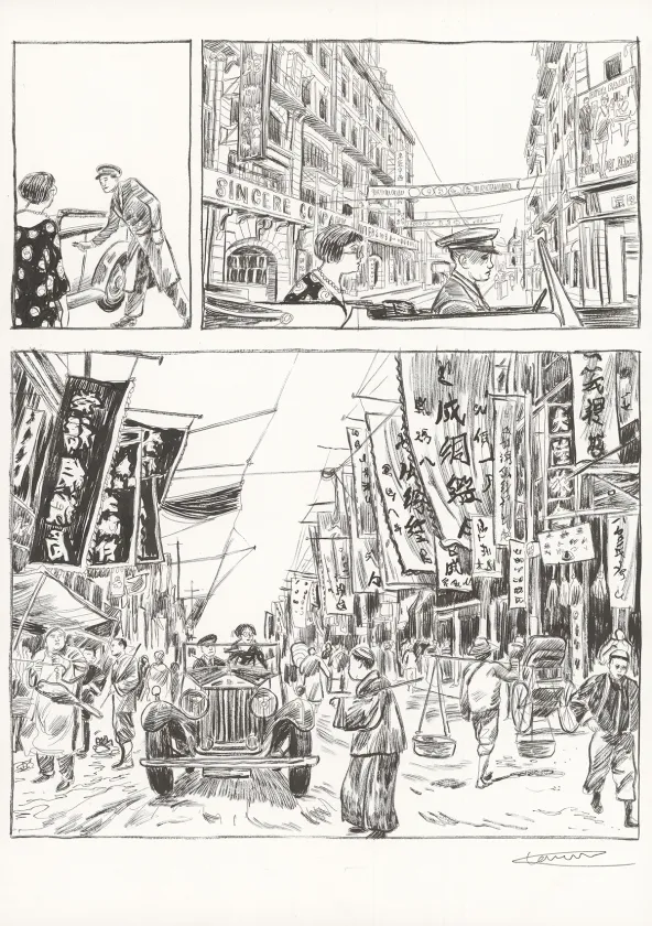 Planche noir et blanc, À mains nues, Tome 2 (T.2), Clément Oubrerie