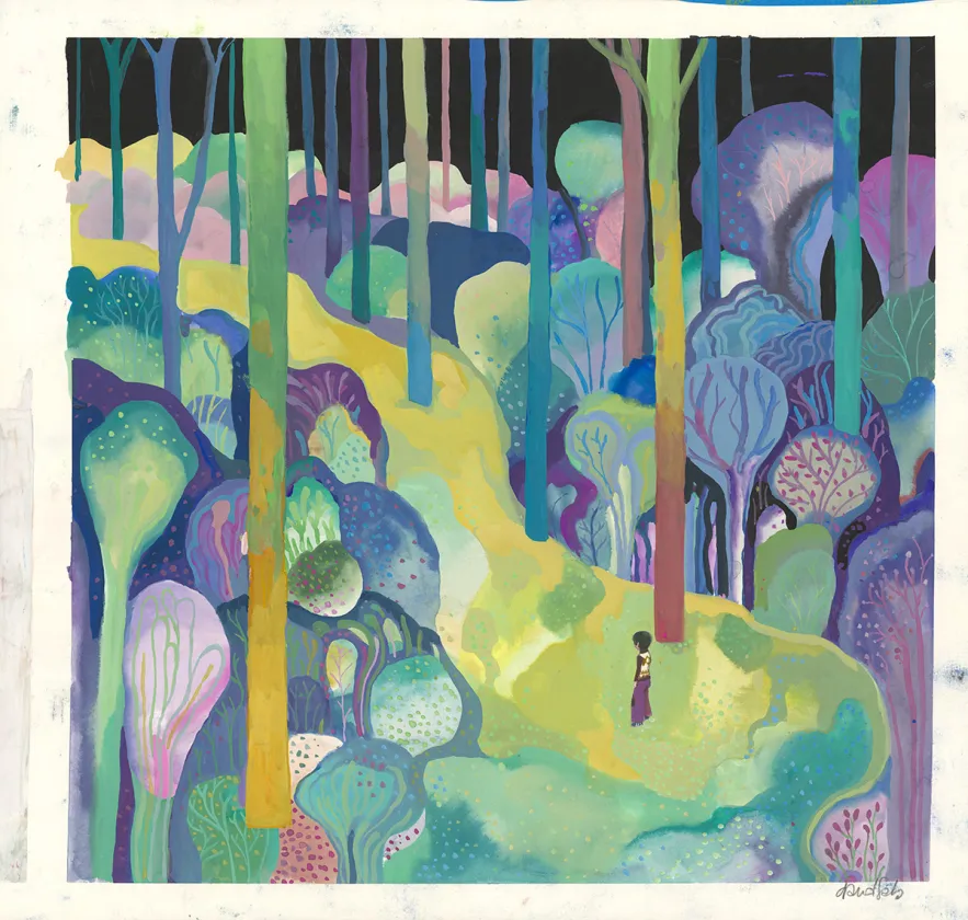 Colored illustration, Le Poids des héros, David Sala