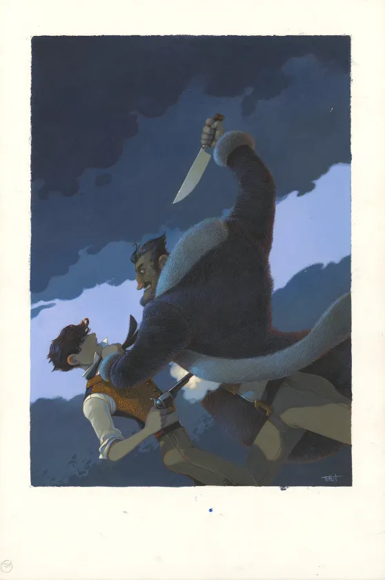 Illustration couleur, Deux ans de vacances, Frédéric Pillot