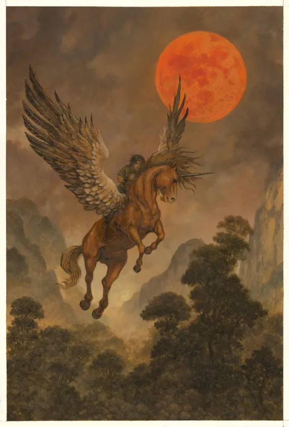 Illustration couleur, La Tapisserie de Fionavar, L'Arbre de l'été (T.1), Julien Delval