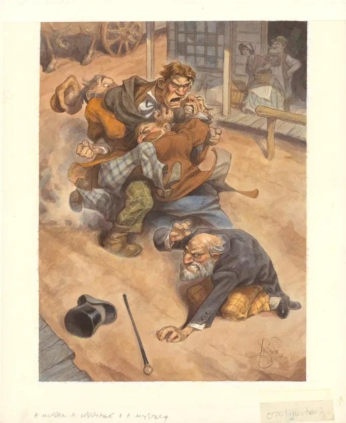 Illustration couleur, A murder, a mystery & a marriage, Peter de Sève