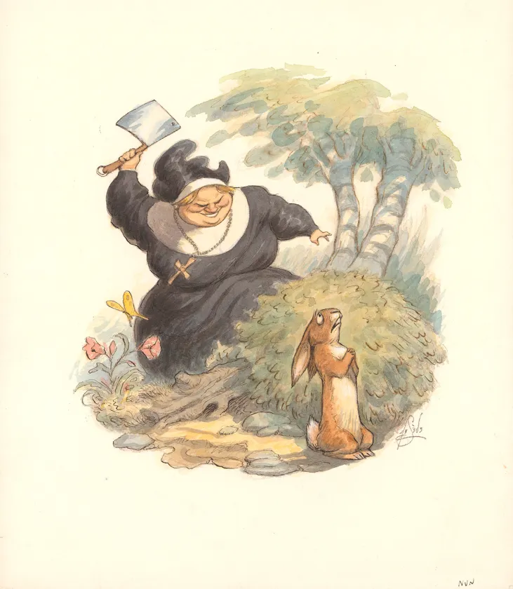Colored illustration, Peter de Sève