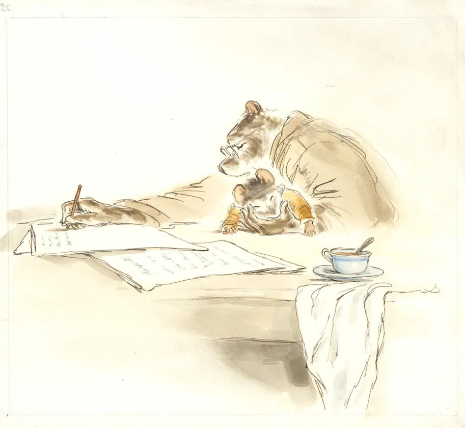 Illustration couleur, Ernest et Célestine, Une chanson, Gabrielle Vincent