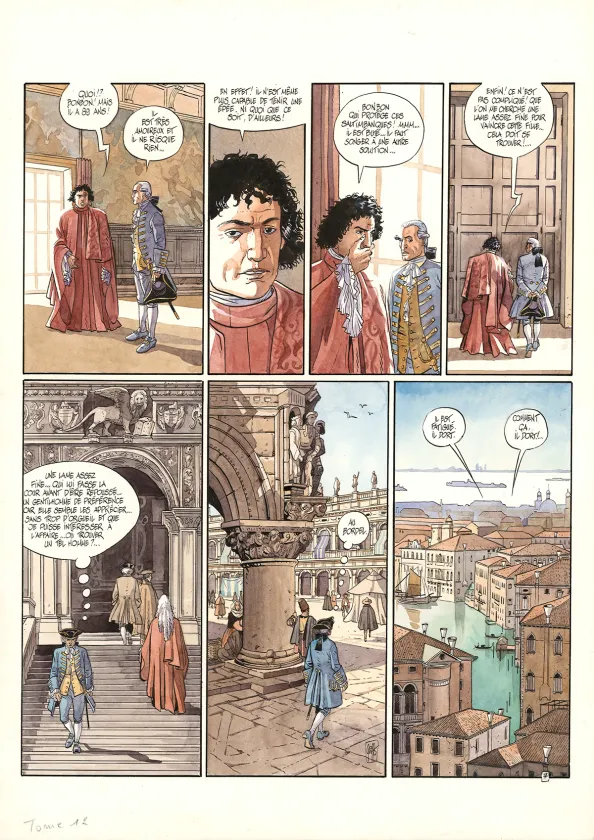 Planche couleur, Giacomo C., La Fiammina (T.12),  Griffo