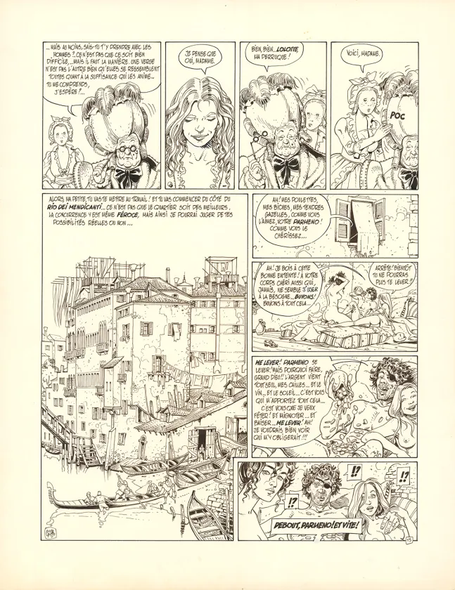 Planche noir et blanc, Giacomo C., La Chute de l'ange (T.2),  Griffo