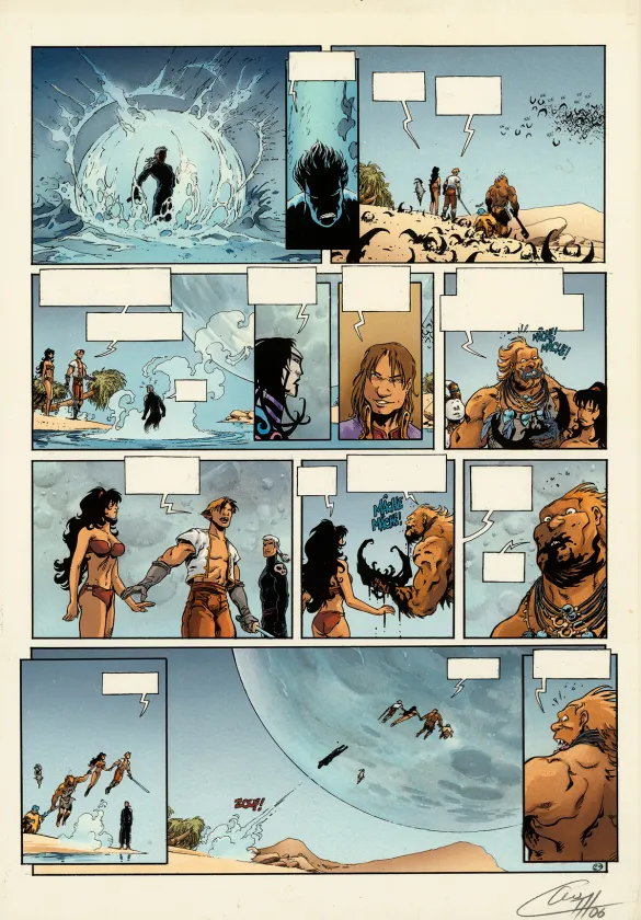 Color layout, Lanfeust des Étoiles, Les Tours de Meirrion (T.2), Claude Guth