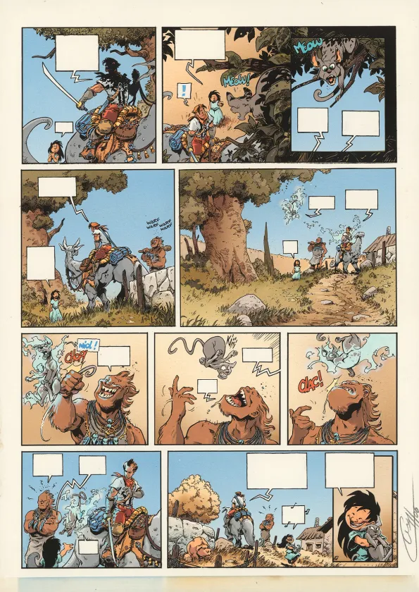 Color layout, Lanfeust des Étoiles, Un, deux ... Troy (T.1), Claude Guth