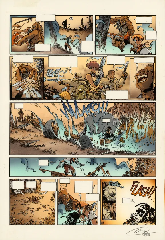 Mise en couleurs, Lanfeust des Étoiles, Un, deux ... Troy (T.1), Claude Guth