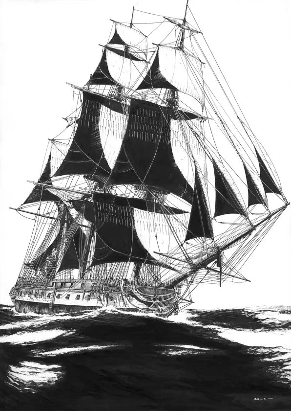 Illustration noir et blanc, Franck Bonnet