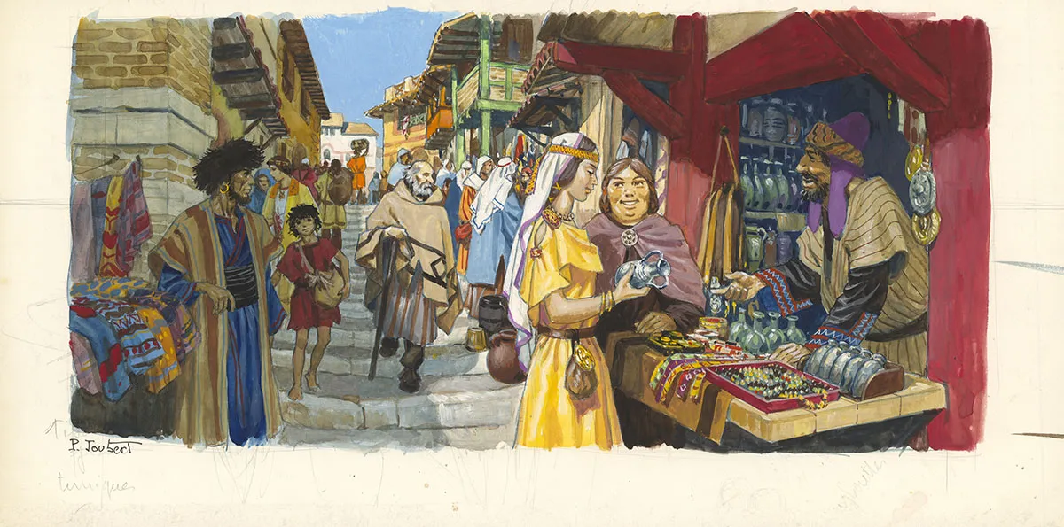 Illustration couleur, La Vie privée des Hommes, Au Temps des Royaumes barbares (T.14), Pierre Joubert