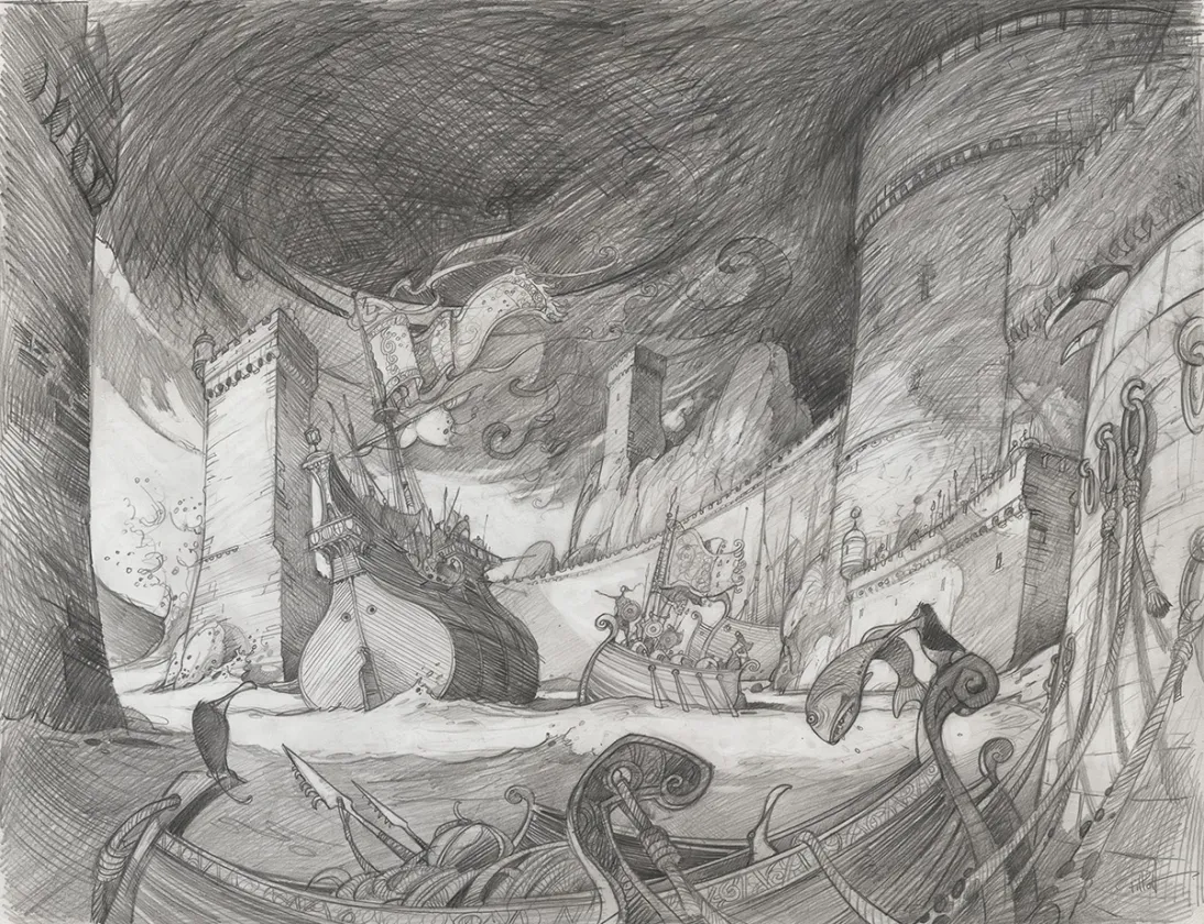 Sketch, Orlando Furioso, Frédéric Pillot