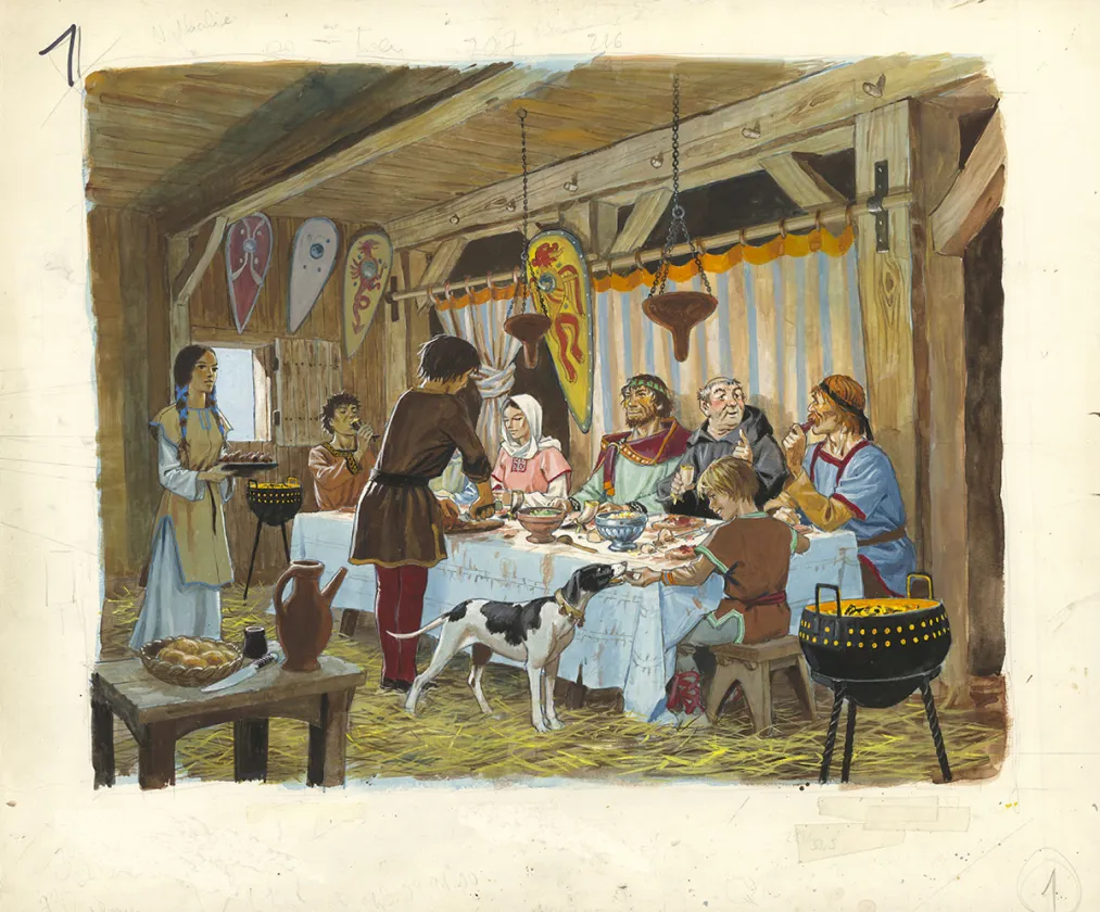 Illustration couleur, La France des Châteaux forts, Pierre Joubert