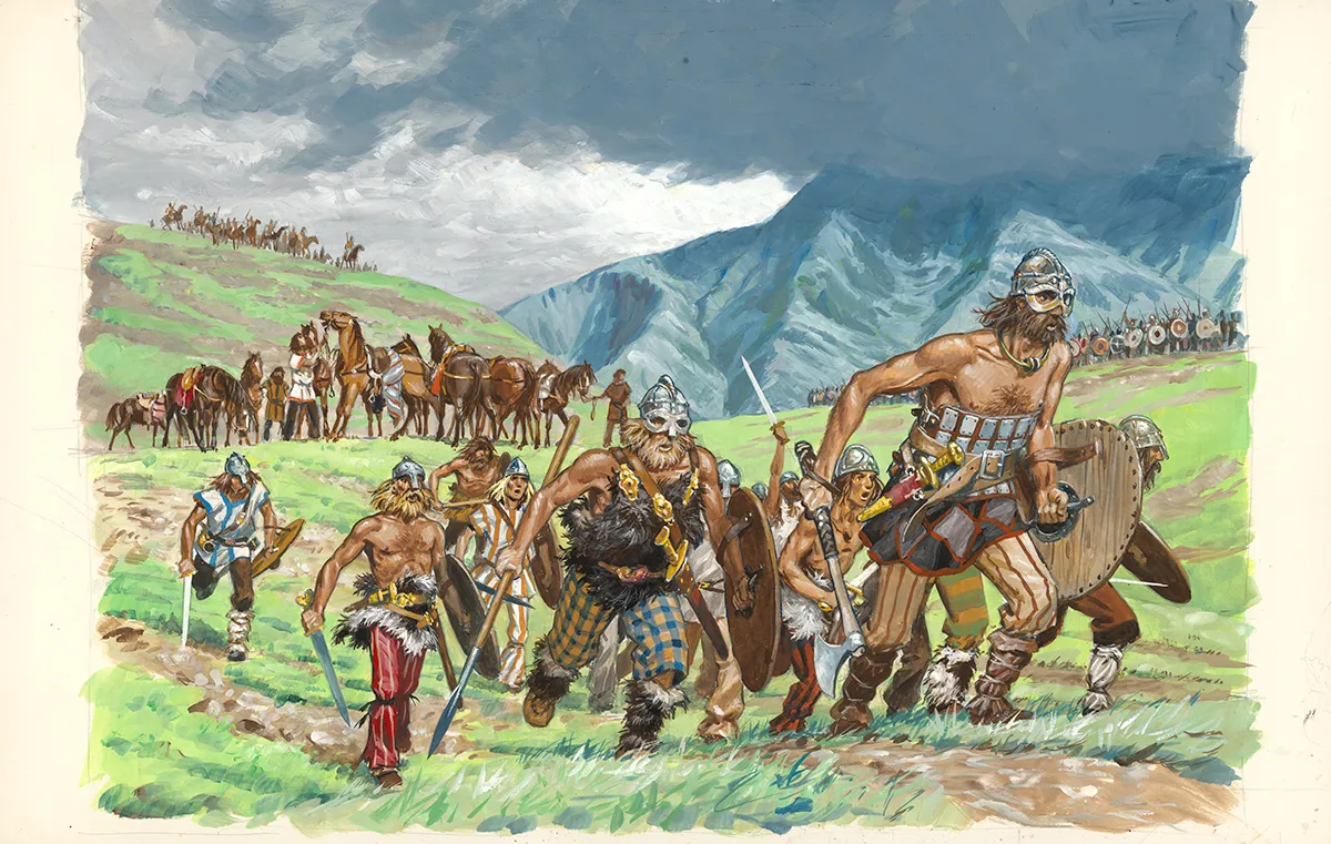 Colored illustration, La Vie privée des Hommes, Au Temps des Vikings (T.15), Pierre Joubert